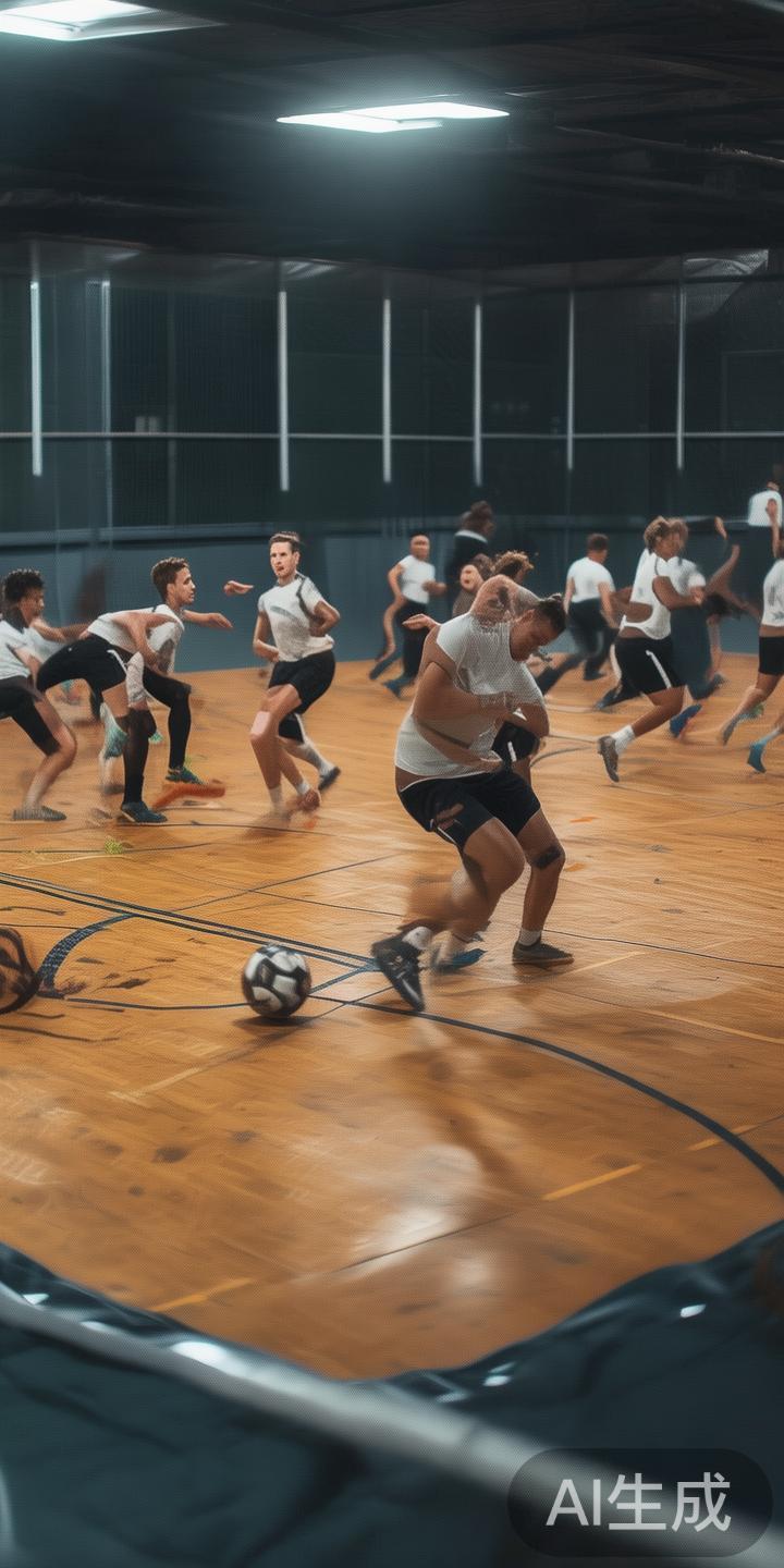 小场地对抗训练：将标准比赛面积缩小，增强球员的控球